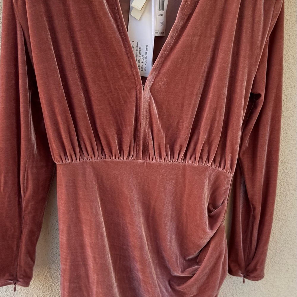 Bronx and Banco Rust Long Sleeve Dress